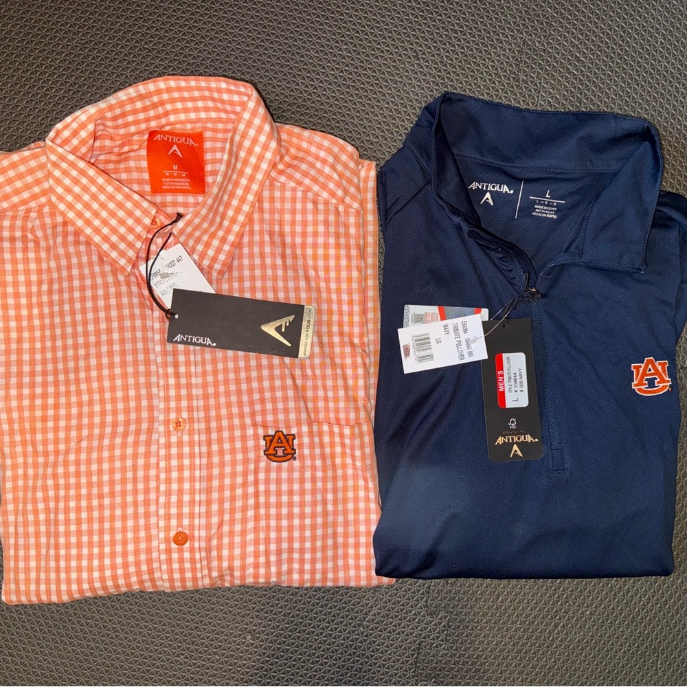 Antigua Auburn Men’s Dress Shirt and Pullover